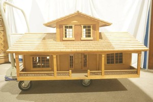 vintage doll house from Your Doll House by Betty Nastopoulos 30 x 42 x 20 with extra accessories