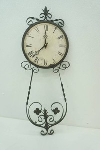 replica vintage metal wall clock 28 tall