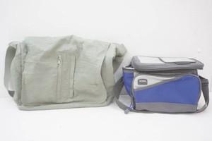 1 Thermos cooler and 1 shoulder bag