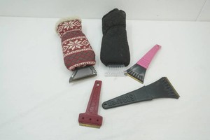 ice scrappers including 2 with mitten covers