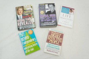 group of books Life Make Overs, Natural cures, Beyond Codependency, The Habits of Highly Effective People