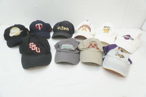 collection of baseball style caps
