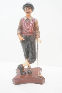 vintage-style resin Gentleman Golfer decorative statue 28 tall