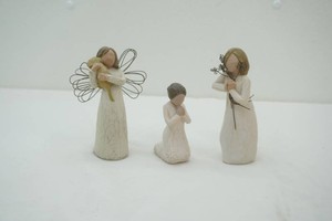 3 Willow tree Figures Angel of Friendship, Angel of Prayer, Friendship