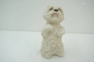 Sandcastle Sculpture of a West Highland White Terrier 9 tall