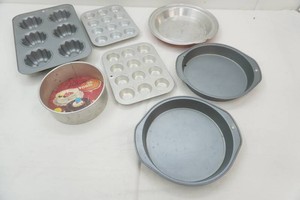 muffin pans, spring form pan, pie pans