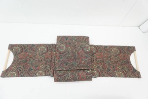 paisley pattern material on a cloth laundry basket