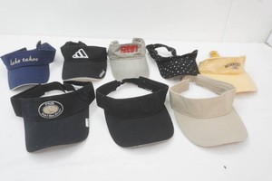 group of visor caps