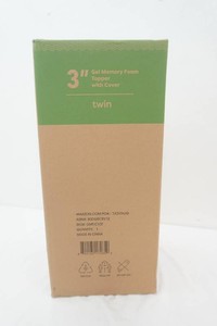 NIP Twin size 3 Gel Memory Foam Toper with Cover
