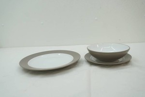 3 piece table setting for 12 includes dinner plates, saucers, bowls by The Food Network
