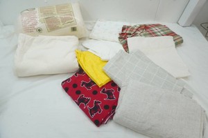 variety of material and cotton batting
