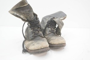 vintage military boots, the appear to have seen some action