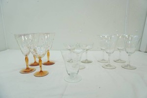 group of Fostoria stemmed glasses