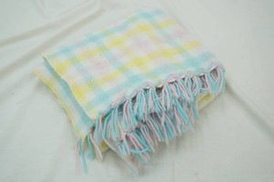 pink and blue baby blanket