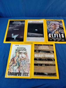 Lot of five 2019 issues of National Geographic magazines