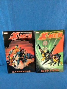 Astonishing X-Men, Vol. 1 Gifted and Vol. 2 Dangerous by Joss Whedon and John Cassaday.