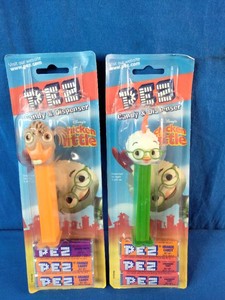 Two factory-sealed Disney Chicken Little PEZ candy dispensers