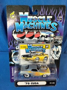 164 scale Muscle Machines 70 Cuda die-cast car by Funline