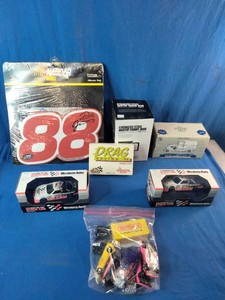 An assortment of Dale Jarrett and NASCAR racing memorabilia