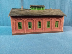 Amodel railroad building kit, specifically the Piko 61823 Burgstein Loco Shed