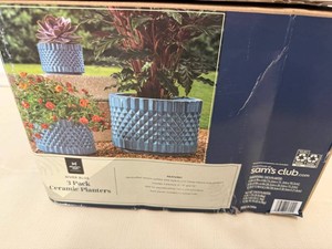 2x3pk Ceramic Planters
