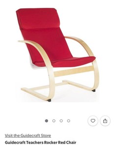 Guidecraft Teachers Rocker Red Chair
