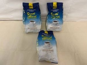3x 12oz Great Blend Medium Roast Ground Coffee