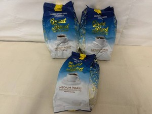 3x 12oz Great Blend Medium Roast Ground Coffee