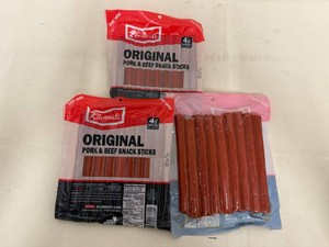 3x Klements Original Pork & Beef Snack Sticks