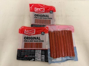3x Klements Original Pork & Beef Snack Sticks