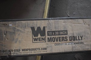 WEN 721830 1320-Pound Capacity 18-by-30-Inch Hardwood Movers Dolly, 2-Pack