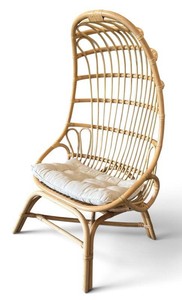 G - Wicker Rattan High-Back Lounge Chair - World Market