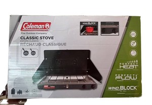G - Two-Burner Propane Camp Stove - Coleman Classic 20,000 BTU