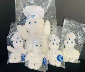 O - Plush Stuffed Toy Set - Pillsbury Doughboy (Lot of 5)