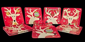 K - Christmas Decorative Plates - Certified International Stephanie Stouffer (Lot of 10)