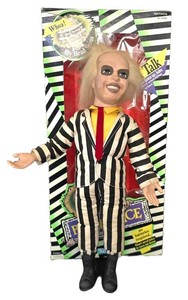 K - Talking Beetlejuice Doll - Kenner Vintage 17in Spinning Head