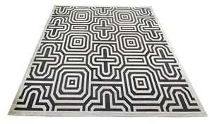 P - Area Rug - Safavieh Courtyard Geometric IndoorOutdoor 93.5in Square