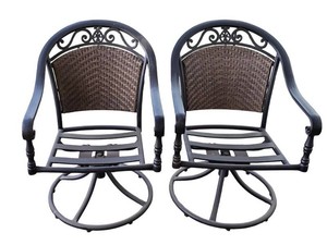 P - Patio Rocking Chairs - Hampton Bay Pair