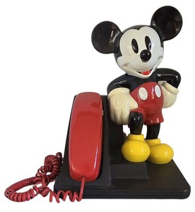 K - Vintage Mickey Mouse Telephone - AT&T Character Phone