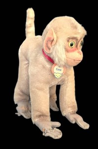 K - Stuffed Monkey - Vintage Steiff Coco