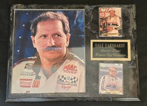 DR - Dale Earnhardt Racing Memorabilia Plaque With Cards
