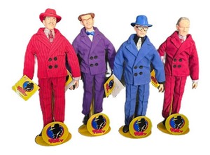 K - Dick Tracy Character Figures - Applause Disney 10in (Lot of 4)