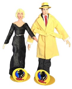 K - Character Dolls - Dick Tracy & Breathless Mahoney (Lot of 2)