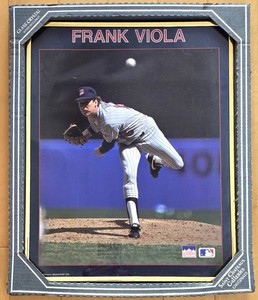 K - Baseball Print - Vintage Frank Viola Starline Framed