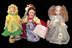 K - Vintage Collectible Doll Mixed Lot - Madame Alexander Storyland & World Crown Princess