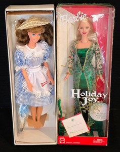 K - Barbie Dolls - New in Box Little Debbie 1992 & Holiday Joy Mixed Lot