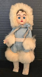 K - Vintage Ethnic Eskimaux Doll - Leather Attire, Movable Limbs