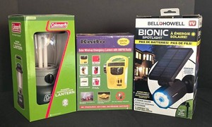 O - Emergency Lighting Mixed Lot - Coleman, Kaito & BellHowell (Lot of 3)