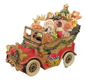 O - Christmas Music Box - Fitz & Floyd Santa Mobile