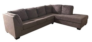 LLK - Neutral Colored Upholstered Sectional Sofa